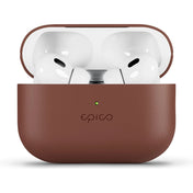 Kožené puzdro pre AirPods Pro 2 Epico Leather Case - hnedý