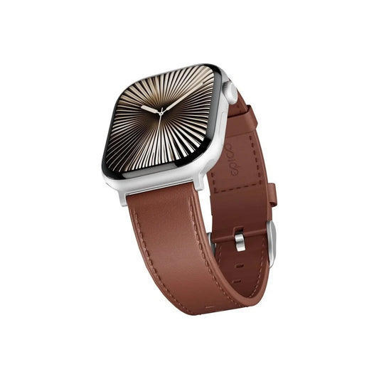 Kožený remienok pre Apple Watch 42/44/45/46/49 mm Epico Watch Strap Leather - hnedý