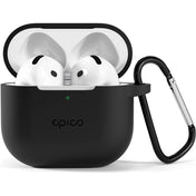 Epico odolný silikónový kryt pre Airpods 4 - čierny