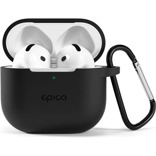 Epico odolný silikónový kryt pre Airpods 4 - čierny