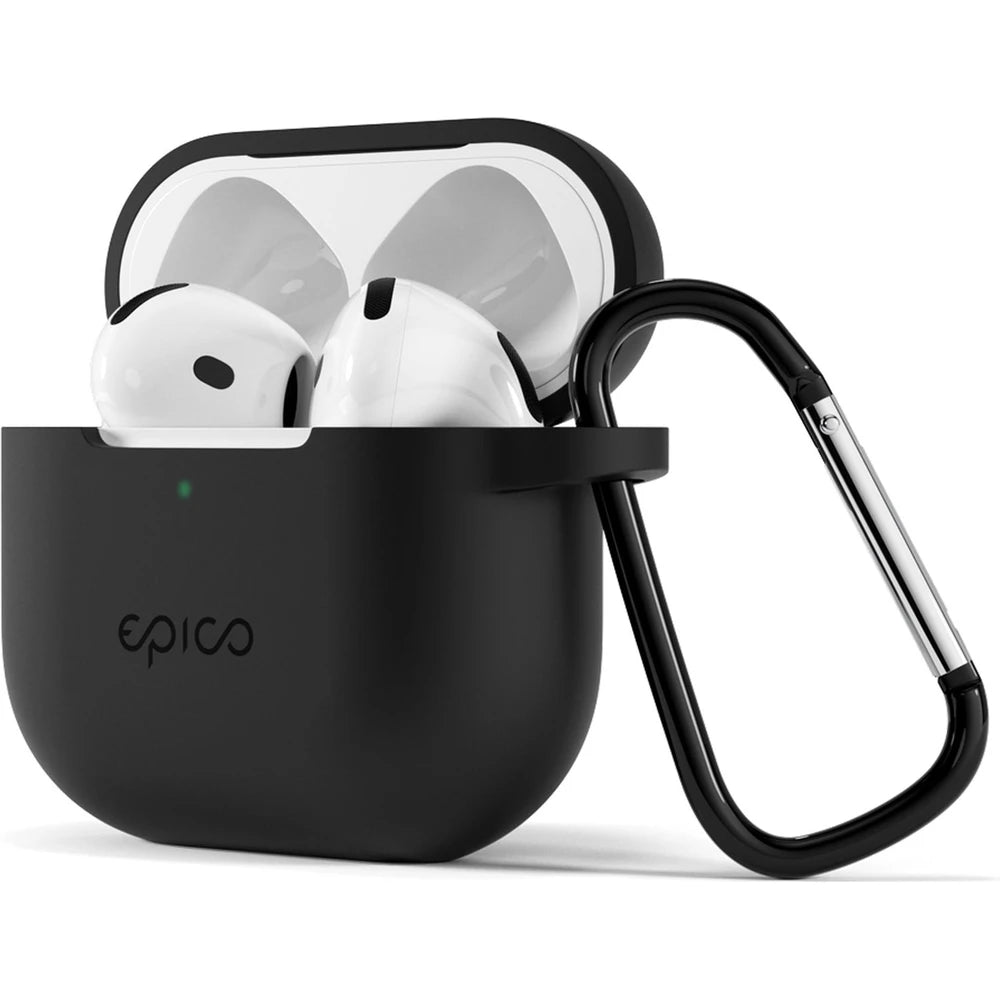 Epico odolný silikónový kryt pre Airpods 4 - čierny
