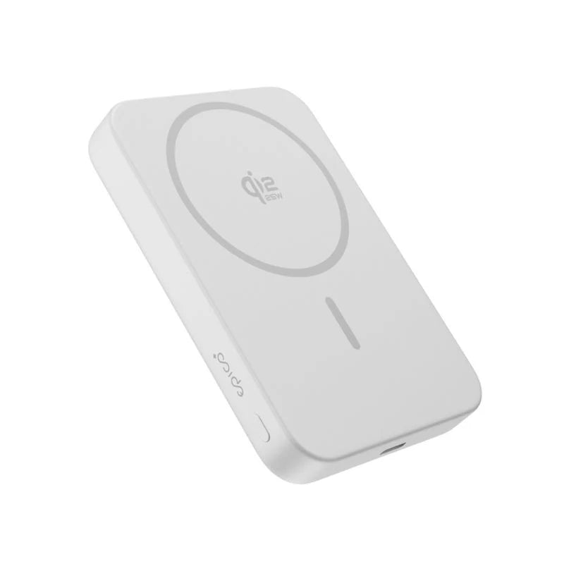 10 000mAh hliníková powerbanka Epico UltraPack Qi2 25W - strieborná