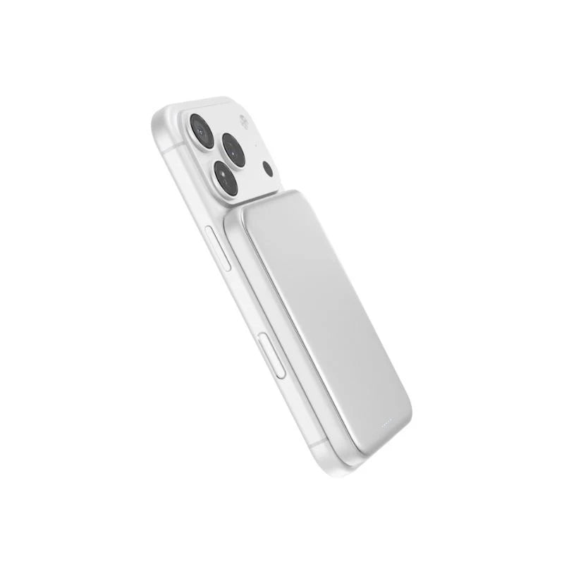 5 000 mAh hliníková MagSafe powerbanka Epico UltraPack Qi2 25W - strieborná - iSTYLE.sk
