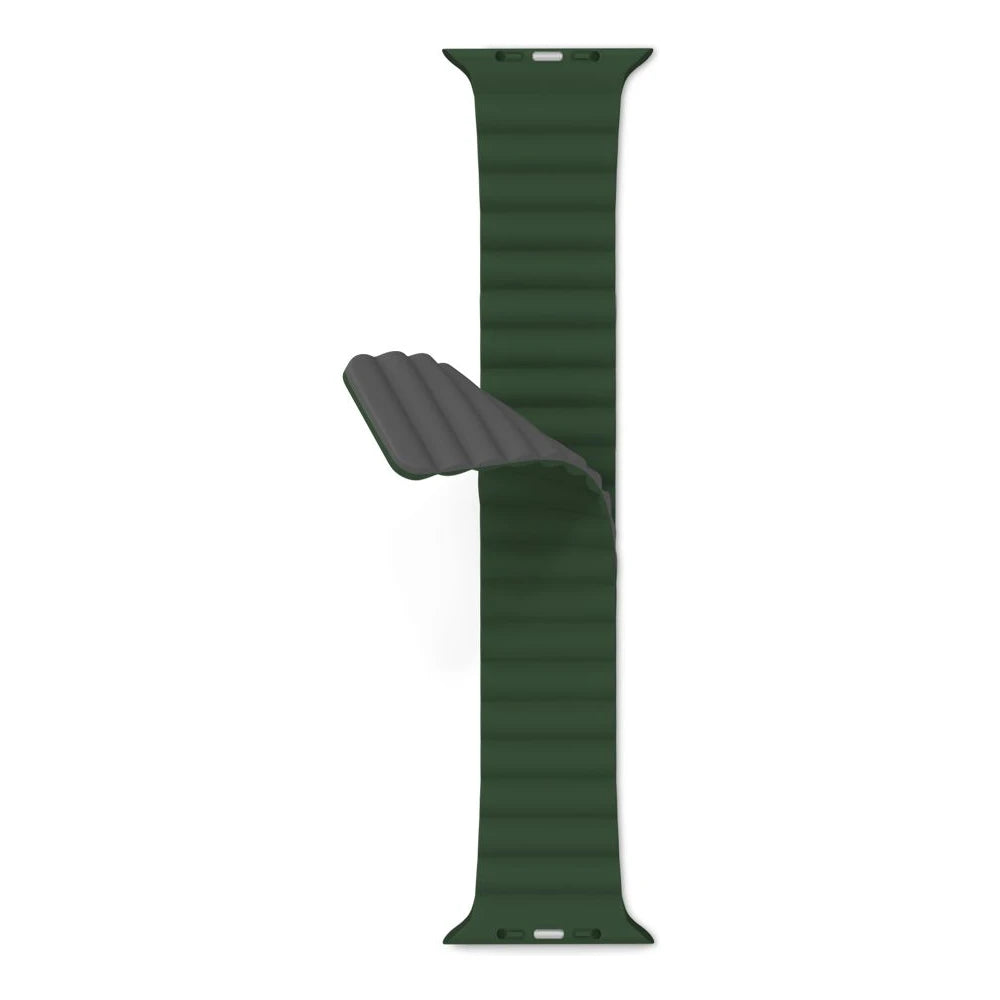 Epico Watch Strap Magnetic pre Apple Watch 42/44/45/49 mm sivá/zelená
