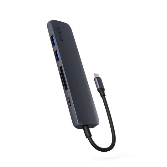 Hub Epico 6in1 Aluminium Hub 8K s USB-C konektorom - tmavo atramentový - iSTYLE.sk