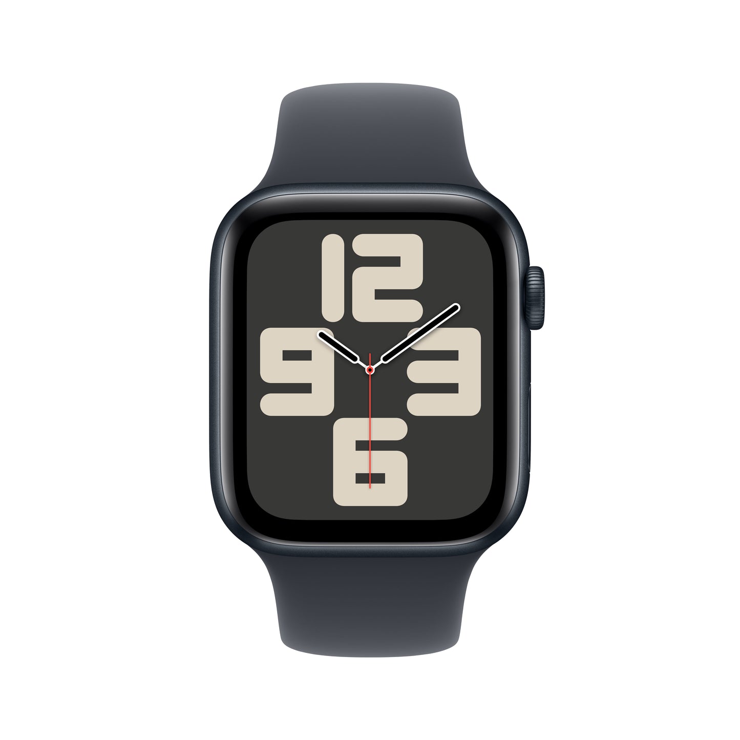 Apple Watch SE GPS 44mm Polnočné Hliníkové Puzdro s Polnočným Športovým Remienkom - M/L (Copy) - iSTYLE SK