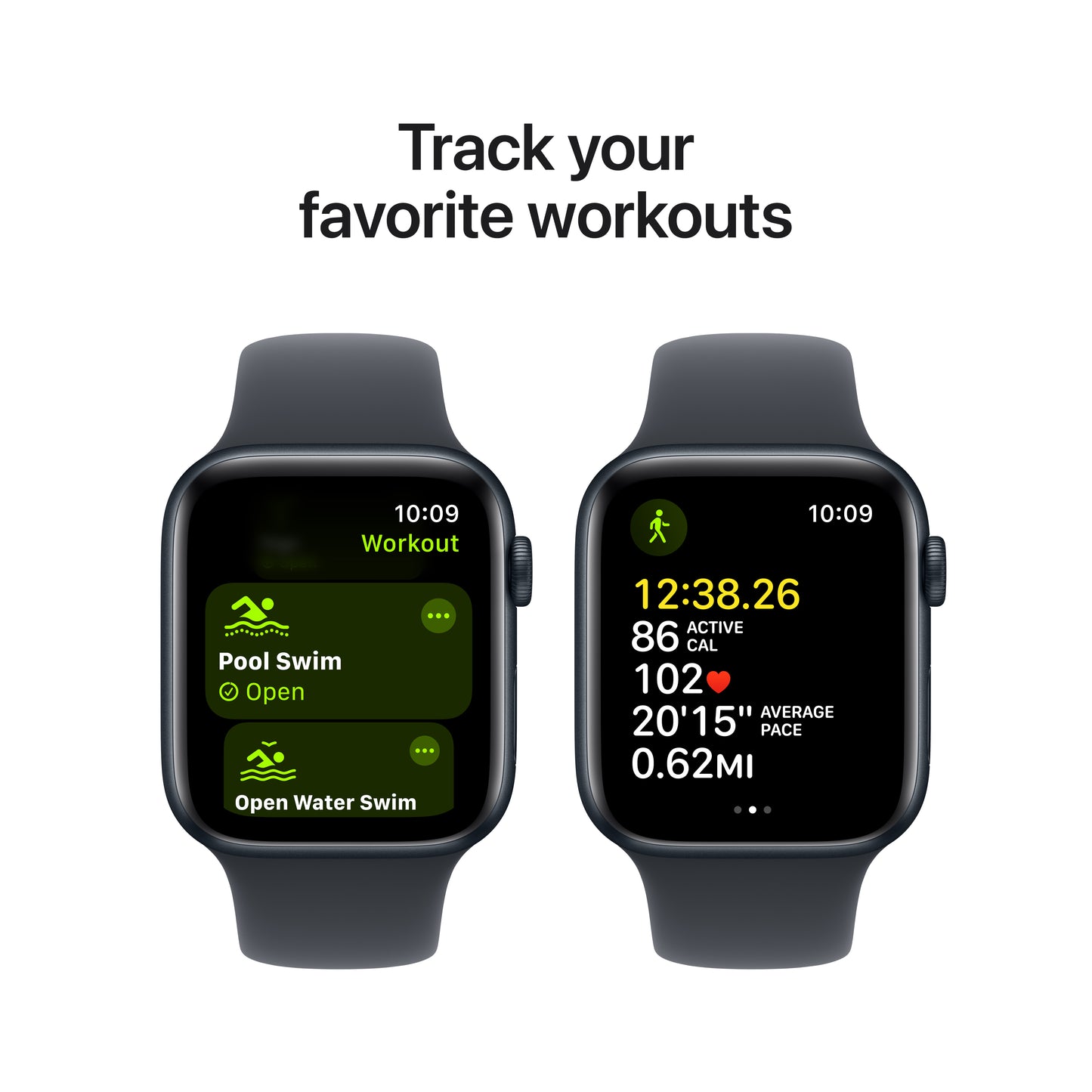 Apple Watch SE GPS 44mm Polnočné Hliníkové Puzdro s Polnočným Športovým Remienkom - M/L (Copy) - iSTYLE SK