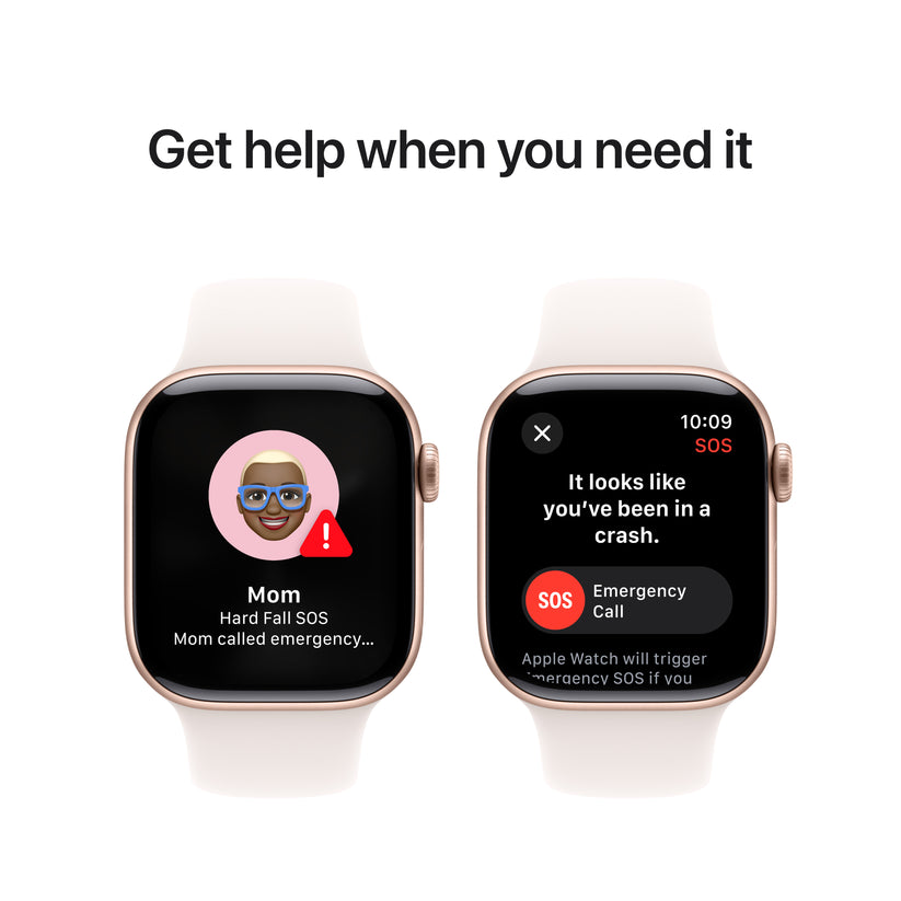 Apple Watch Series 10 GPS 42mm Ružovo Zlaté Hliníkové Puzdro s Svetloružovým Športovým Remienkom - M/L (Copy) - iSTYLE SK