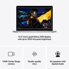 14-palcový MacBook Pro: Apple M4 Pro čip s 12‑jadrovým CPU a 16‑jadrovým GPU, 512GB SSD - Strieborná (Vystavený kus - záruka 12 mesiacov)) - iSTYLE.sk
