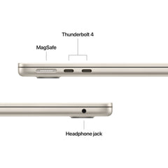 13-palcový MacBook Air: Čip Apple M4 s 10-jadrovým CPU a 8-jadrovým GPU, 256 GB SSD - Hviezdne biela (Vystavený produkt) - iSTYLE.sk