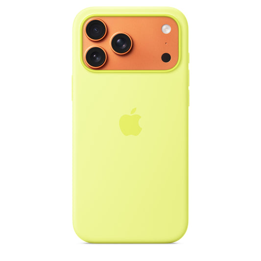 iPhone 17 Pro Max Silicone Case with MagSafe – Neon Yellow - iSTYLE SK