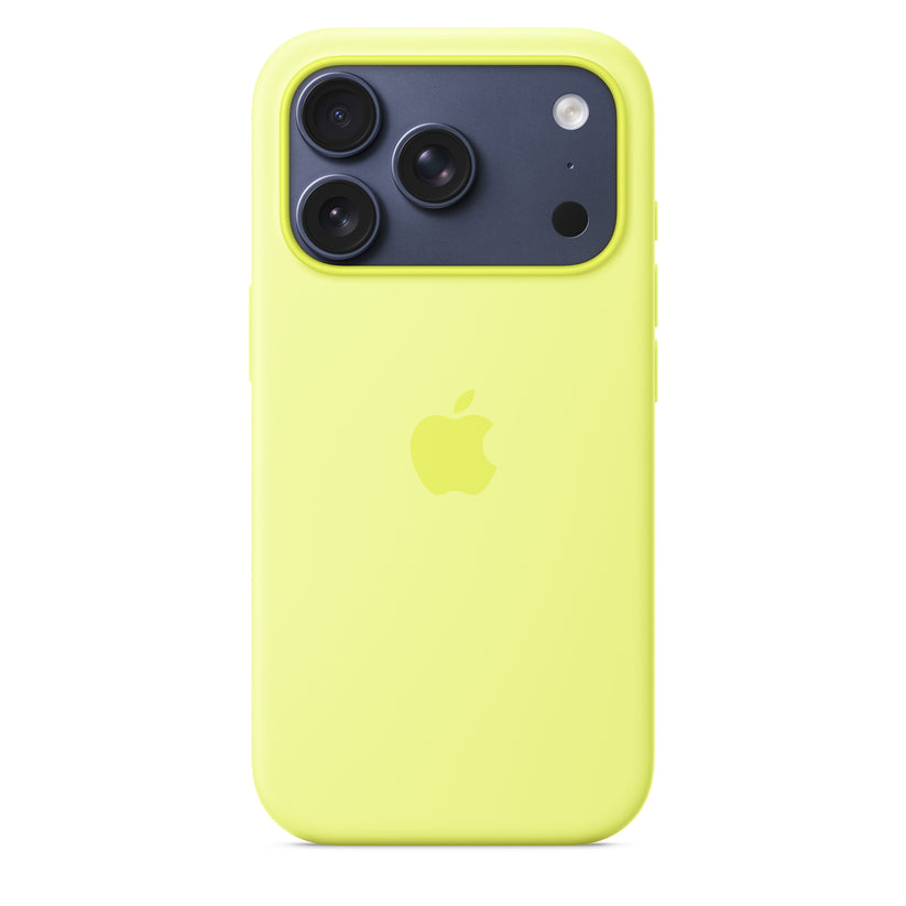 iPhone 17 Pro Silicone Case with MagSafe – Neon Yellow - iSTYLE SK