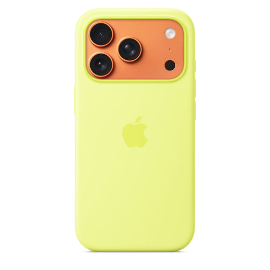 iPhone 17 Pro Silicone Case with MagSafe – Neon Yellow - iSTYLE SK