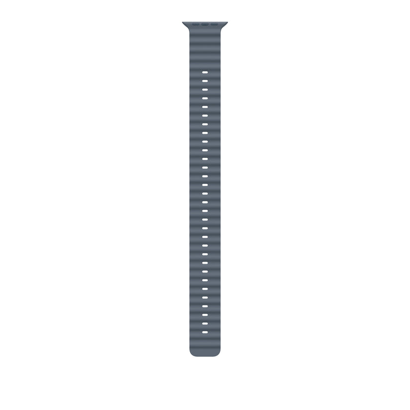 49mm Anchor Blue Ocean Band Extension - Natural Titanium Finish - iSTYLE SK