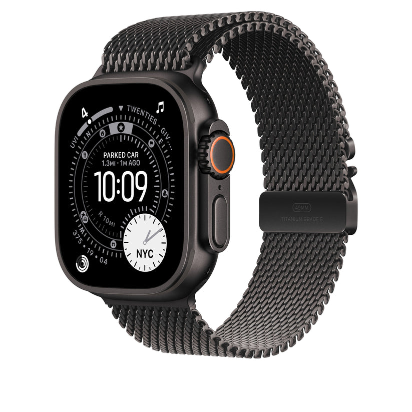 49mm Black Titanium Milanese Loop - Large - iSTYLE SK