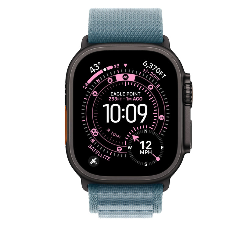 49mm Light Blue Alpine Loop - Medium - Black Titanium Finish - iSTYLE SK
