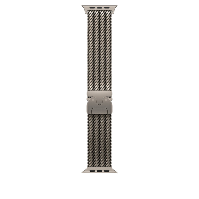 49mm Natural Titanium Milanese Loop - Large - iSTYLE SK