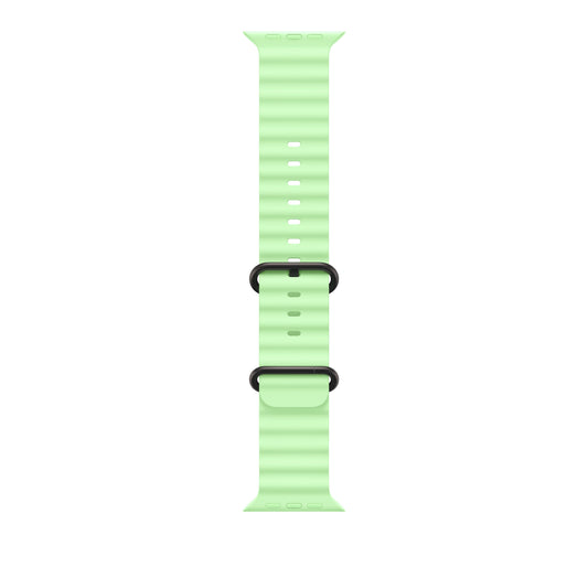 49mm Neon Green Ocean Band - Black Titanium Finish - iSTYLE SK