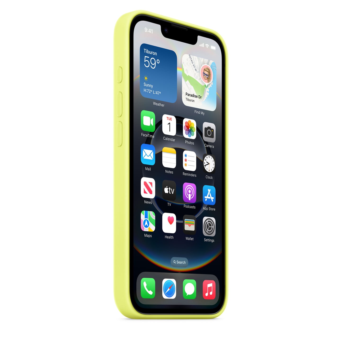 iPhone 16e Silicone Case – Neon Yellow - iSTYLE SK