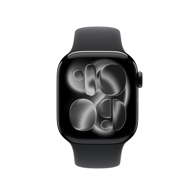 Apple Watch Series 11 GPS 42mm Jet Black Aluminium Case with Black Sport Band - M/L - iSTYLE SK