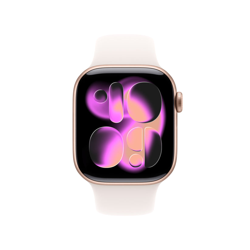 Apple Watch Series 11 GPS 42mm Rose Gold Aluminium Case with Light Blush Sport Band - S/M - iSTYLE SK