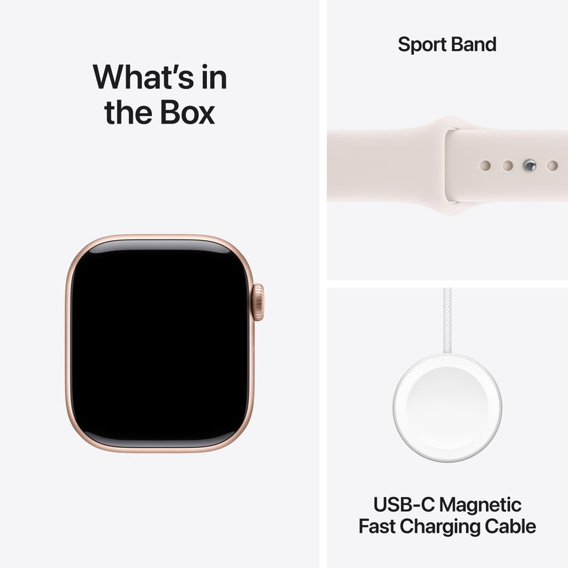 Apple Watch Series 11 GPS 42mm Rose Gold Aluminium Case with Light Blush Sport Band - S/M - iSTYLE SK