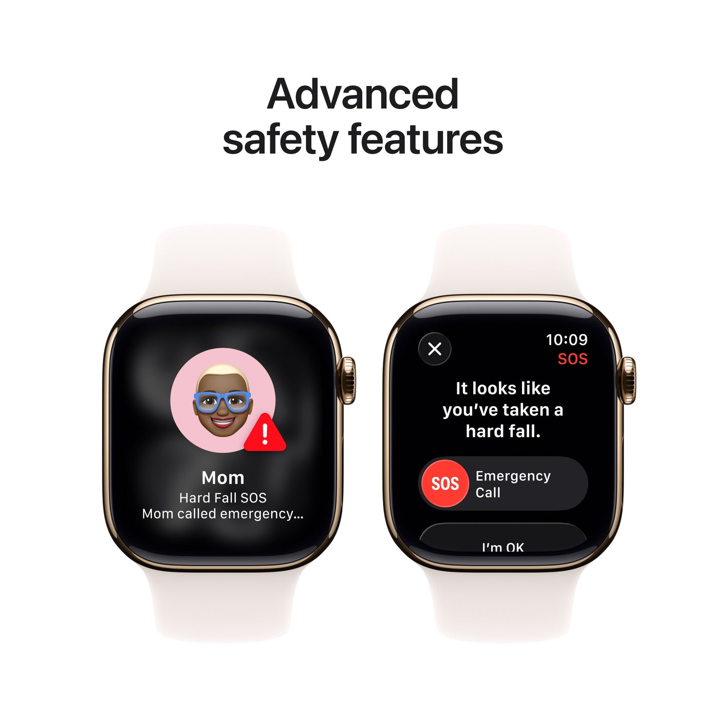 Apple Watch Series 11 GPS + Cellular 42mm Gold Titanium Case with Light Blush Sport Band - S/M - iSTYLE SK