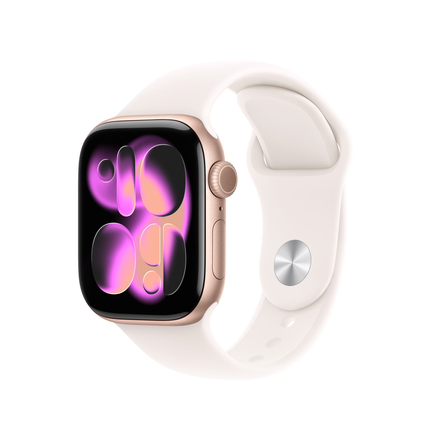 Apple Watch Series 11 GPS + Cellular 42mm Rose Gold Aluminium Case with Light Blush Sport Band - S/M - iSTYLE SK
