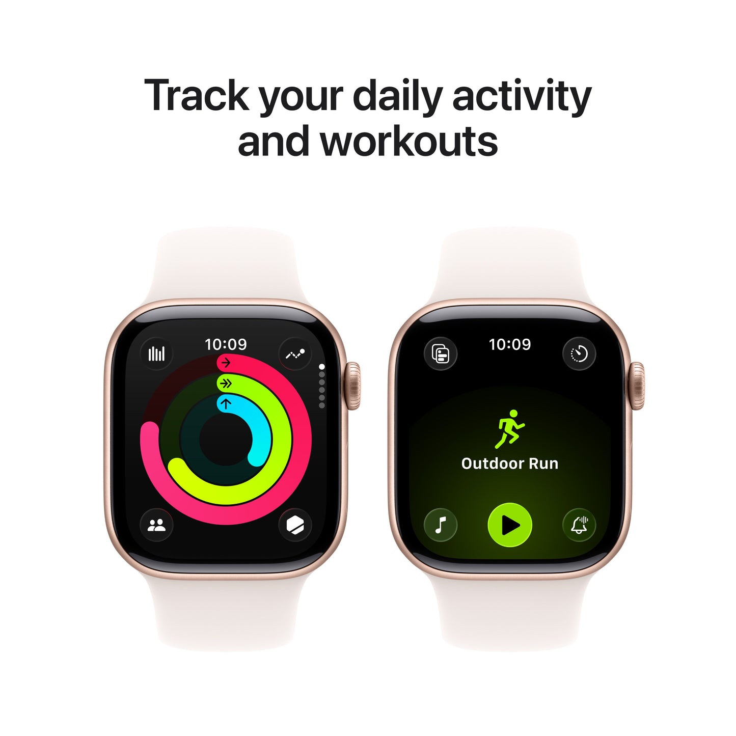 Apple Watch Series 11 GPS + Cellular 42mm Rose Gold Aluminium Case with Light Blush Sport Band - M/L - iSTYLE SK