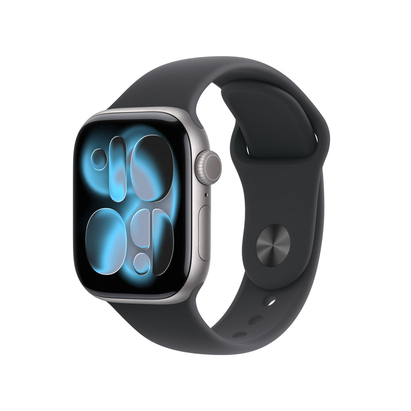 Apple Watch Series 11 GPS + Cellular 42mm Space Grey Aluminium Case with Black Sport Band - M/L - iSTYLE SK