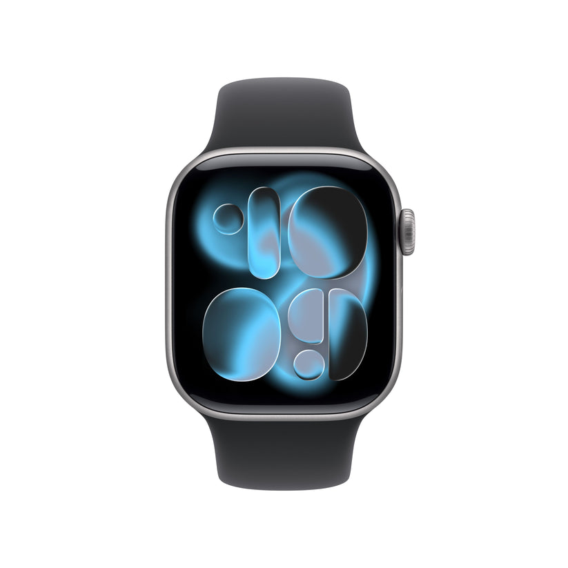 Apple Watch Series 11 GPS + Cellular 42mm Space Grey Aluminium Case with Black Sport Band - M/L - iSTYLE SK