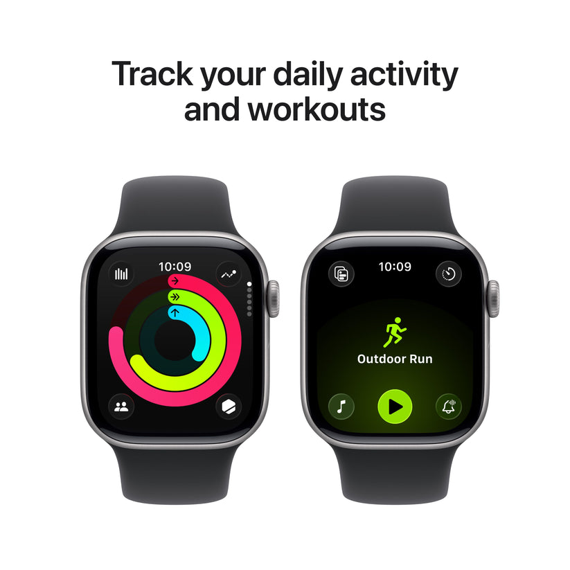 Apple Watch Series 11 GPS + Cellular 42mm Space Grey Aluminium Case with Black Sport Band - M/L - iSTYLE SK