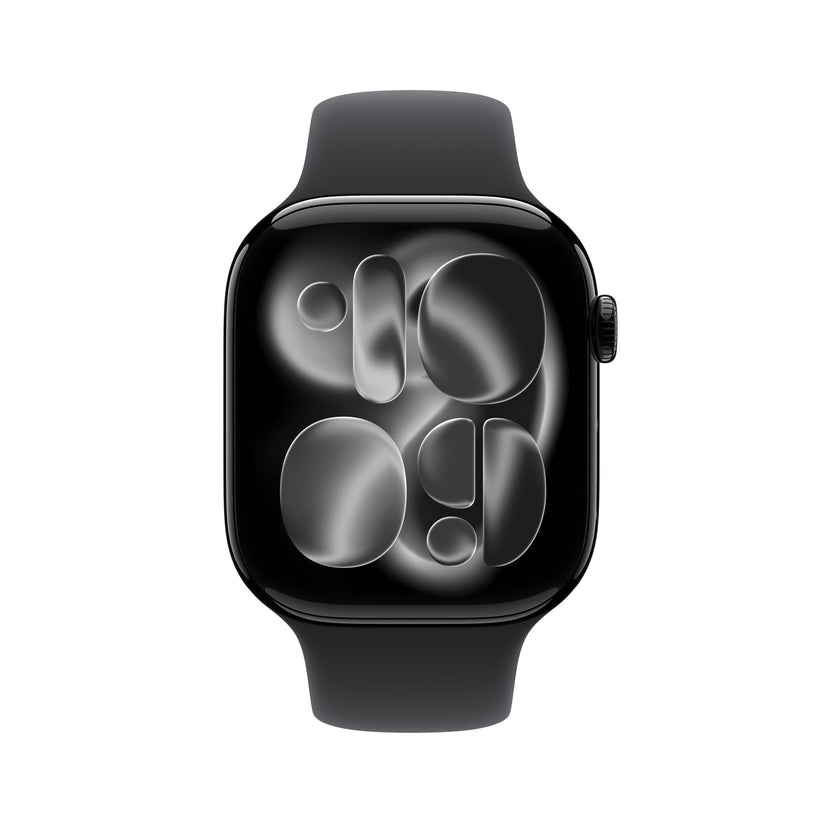 Apple Watch Series 11 GPS 46mm Jet Black Aluminium Case with Black Sport Band - S/M - iSTYLE SK