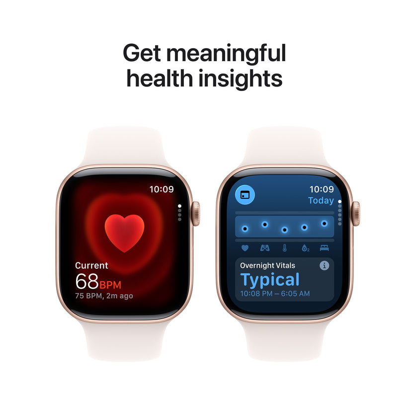 Apple Watch Series 11 GPS 46mm Rose Gold Aluminium Case with Light Blush Sport Band - S/M - iSTYLE SK