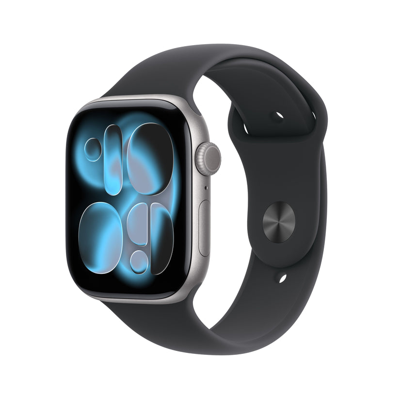 Apple Watch Series 11 GPS 46mm Space Grey Aluminium Case with Black Sport Band - M/L - iSTYLE SK