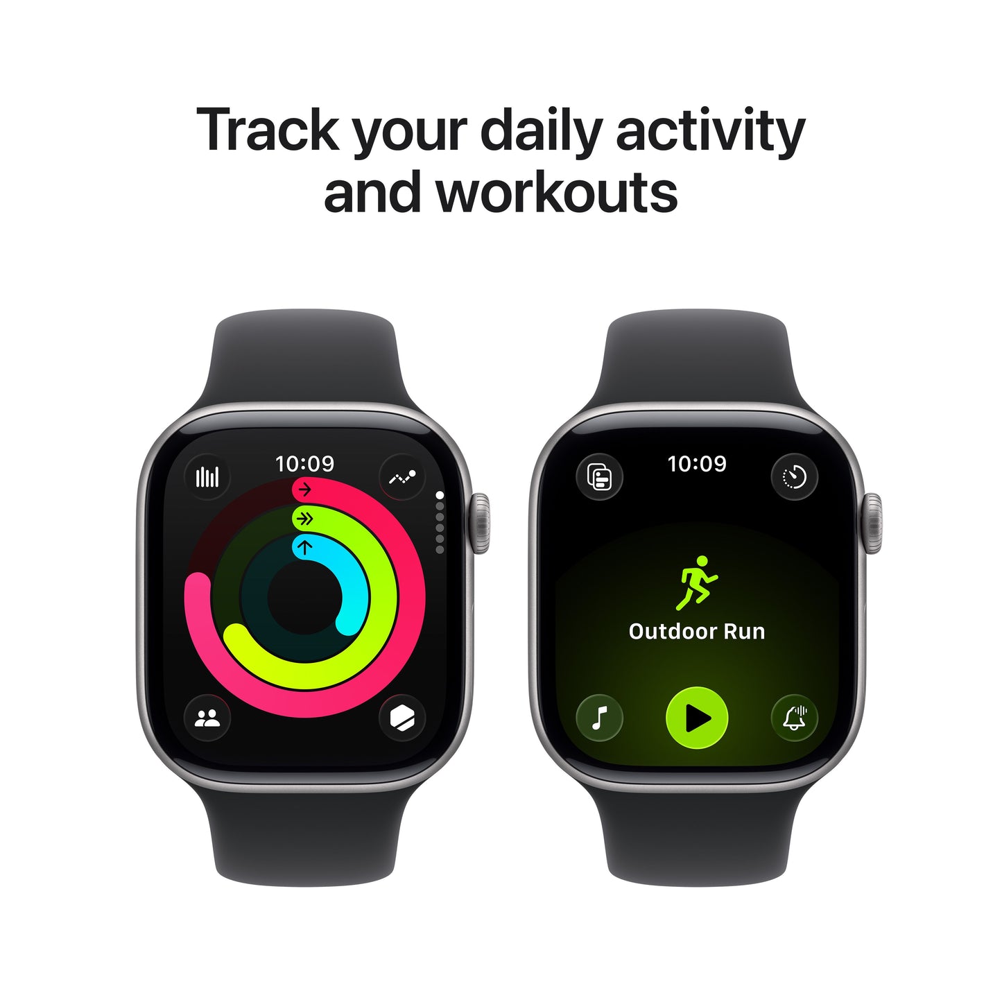 Apple Watch Series 11 GPS 46mm Space Grey Aluminium Case with Black Sport Band - M/L - iSTYLE SK