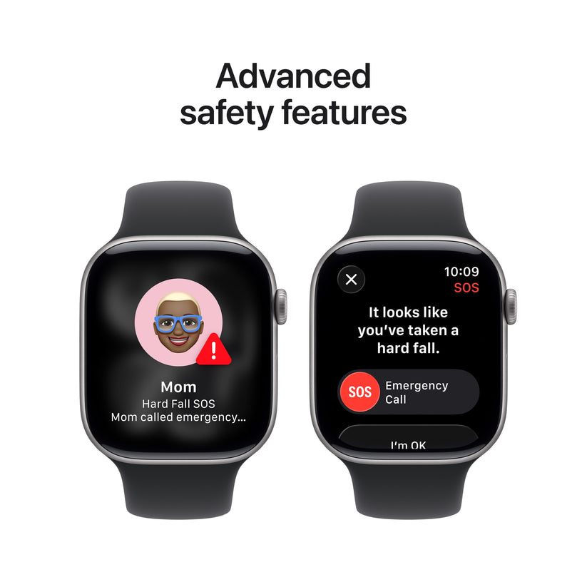 Apple Watch Series 11 GPS 46mm Space Grey Aluminium Case with Black Sport Band - M/L - iSTYLE SK