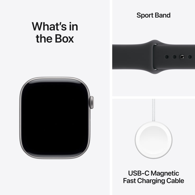 Apple Watch Series 11 GPS 46mm Space Grey Aluminium Case with Black Sport Band - M/L - iSTYLE SK