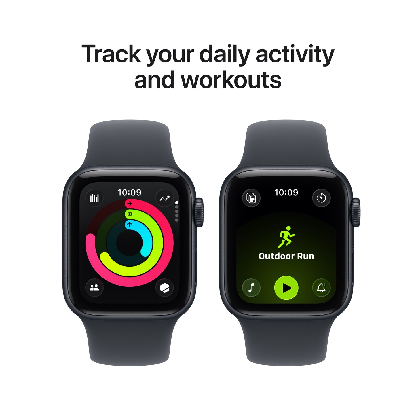 Apple Watch SE 3 GPS 40mm Midnight Aluminium Case with Midnight Sport Band - S/M - iSTYLE SK
