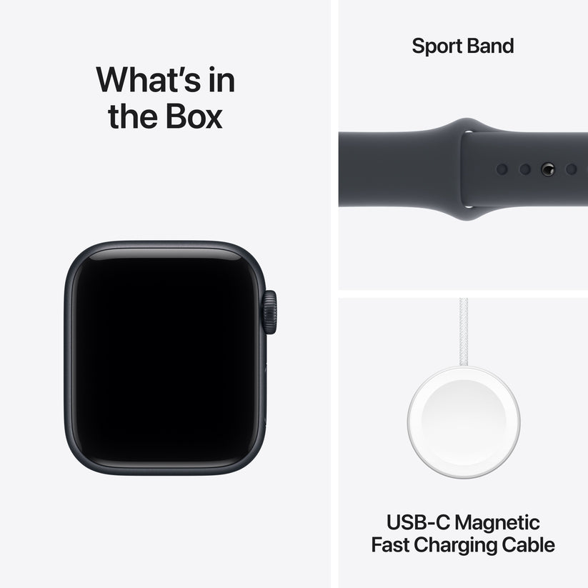 Apple Watch SE 3 GPS 40mm Midnight Aluminium Case with Midnight Sport Band - S/M - iSTYLE SK