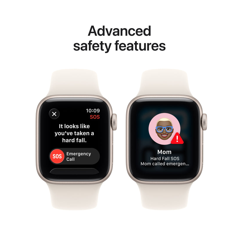 Apple Watch SE 3 GPS + Cellular 40mm Starlight Aluminium Case with Starlight Sport Band - S/M - iSTYLE SK
