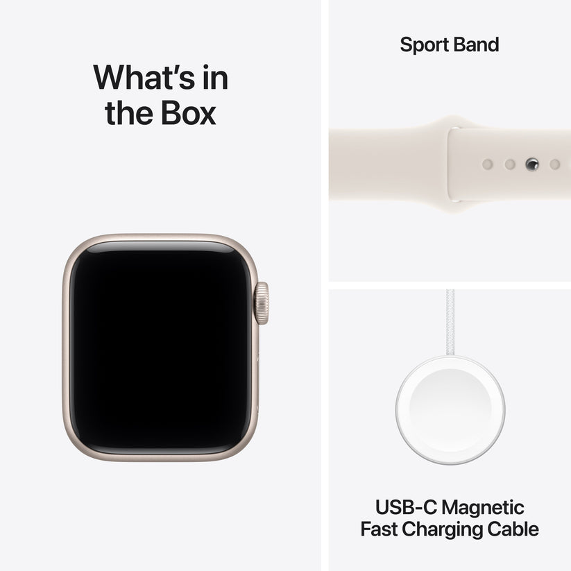 Apple Watch SE 3 GPS + Cellular 40mm Starlight Aluminium Case with Starlight Sport Band - M/L - iSTYLE SK
