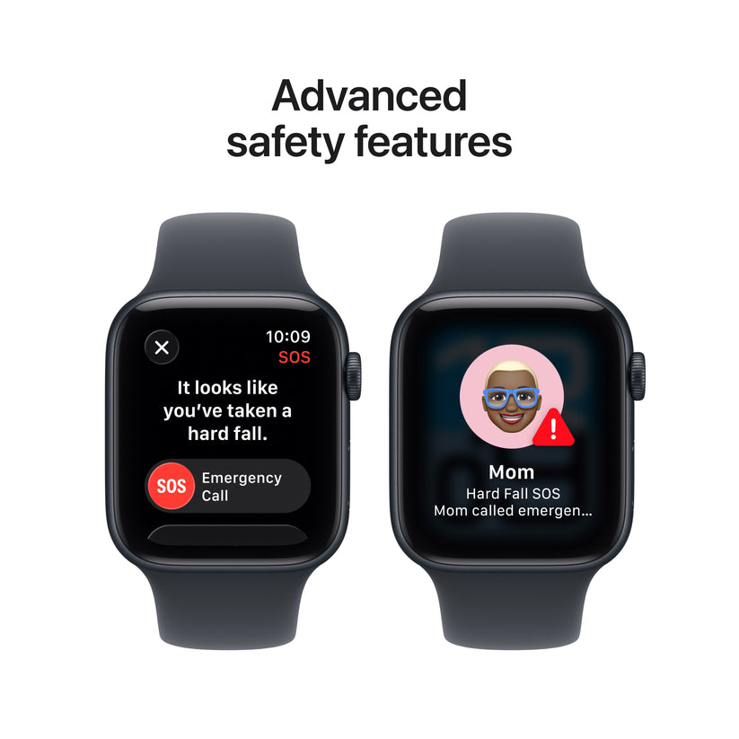 Apple Watch SE 3 GPS 44mm Midnight Aluminium Case with Midnight Sport Band - S/M - iSTYLE SK