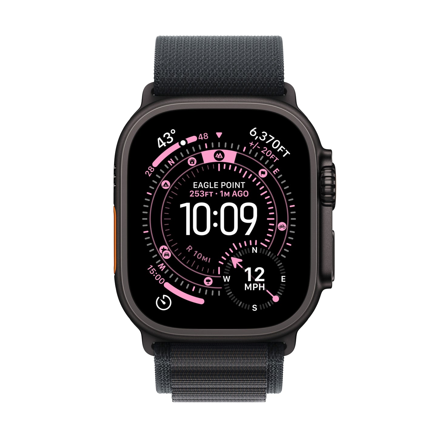 Apple Watch Ultra 3 GPS + Cellular 49mm Black Titanium Case with Black Alpine Loop - Small - iSTYLE SK