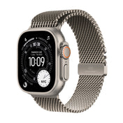Apple Watch Ultra 3 GPS + Cellular 49mm Natural Titanium Case with Natural Titanium Milanese Loop - Medium - iSTYLE SK