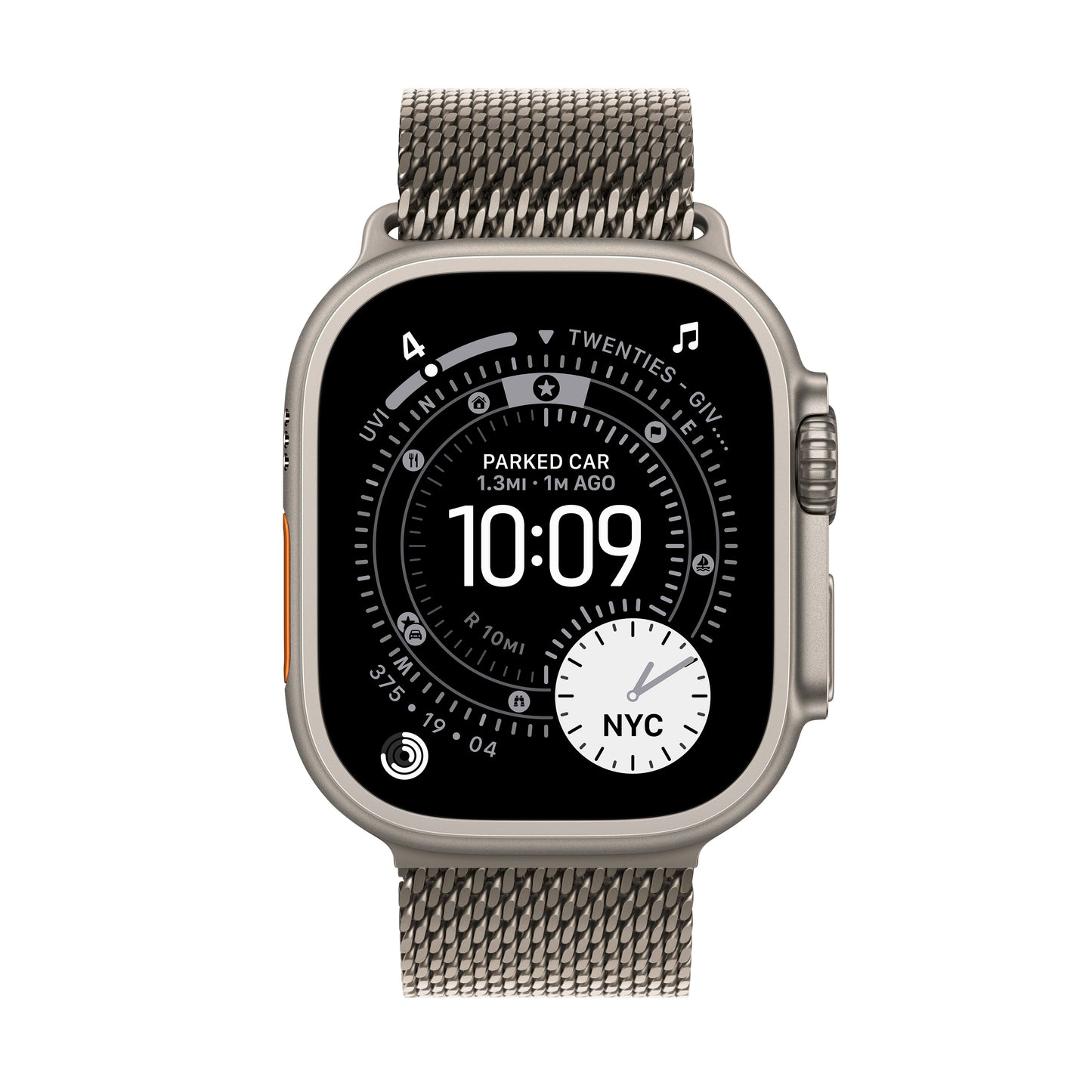 Apple Watch Ultra 3 GPS + Cellular 49mm Natural Titanium Case with Natural Titanium Milanese Loop - Medium - iSTYLE SK