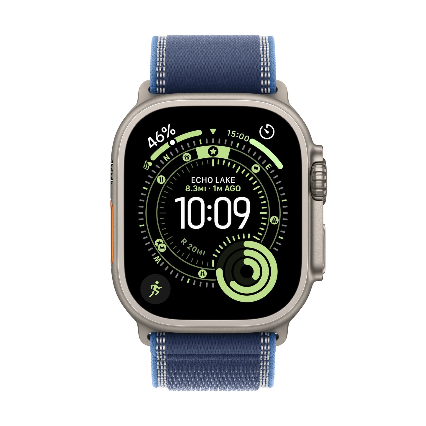 Apple Watch Ultra 3 GPS + Cellular 49mm Natural Titanium Case with Blue/Bright Blue Trail Loop - M/L - iSTYLE SK