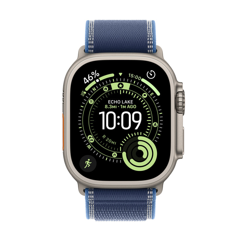 Apple Watch Ultra 3 GPS + Cellular 49mm Natural Titanium Case with Blue/Bright Blue Trail Loop - M/L - iSTYLE SK