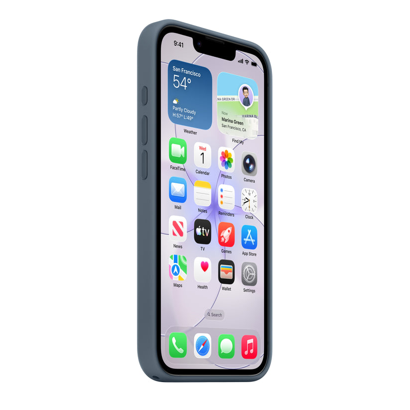 iPhone 17e Silicone Case with MagSafe – Anchor Blue - iSTYLE.sk