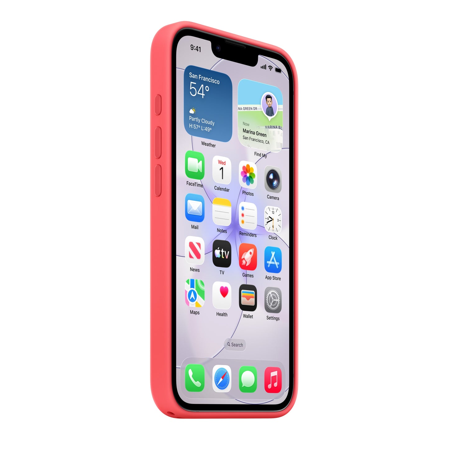 iPhone 17e Silicone Case with MagSafe – Bright Guava - iSTYLE.sk